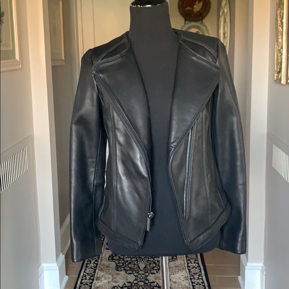 NWOT Michael Kors Black Leather Jacket